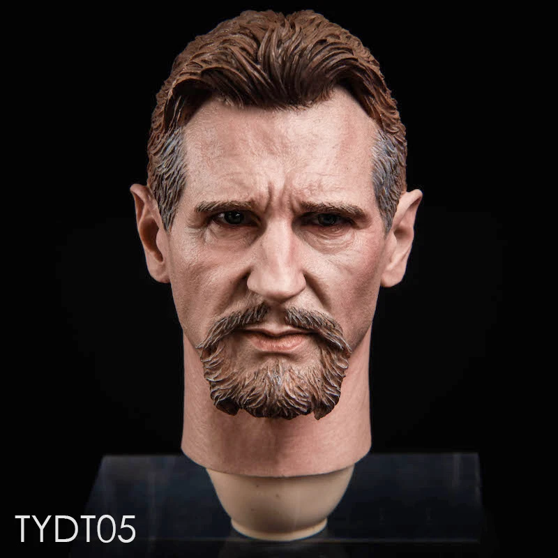 

1/6 TYDT05 boy Liam Neeson Male Actor star Master Ninja Limenison Head carving Model for 12"Action Figures DIY Doll Body fitting