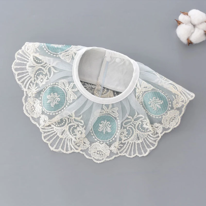 Бандана для девочек с кружевной вышивкой нагрудники новорожденных Новинка