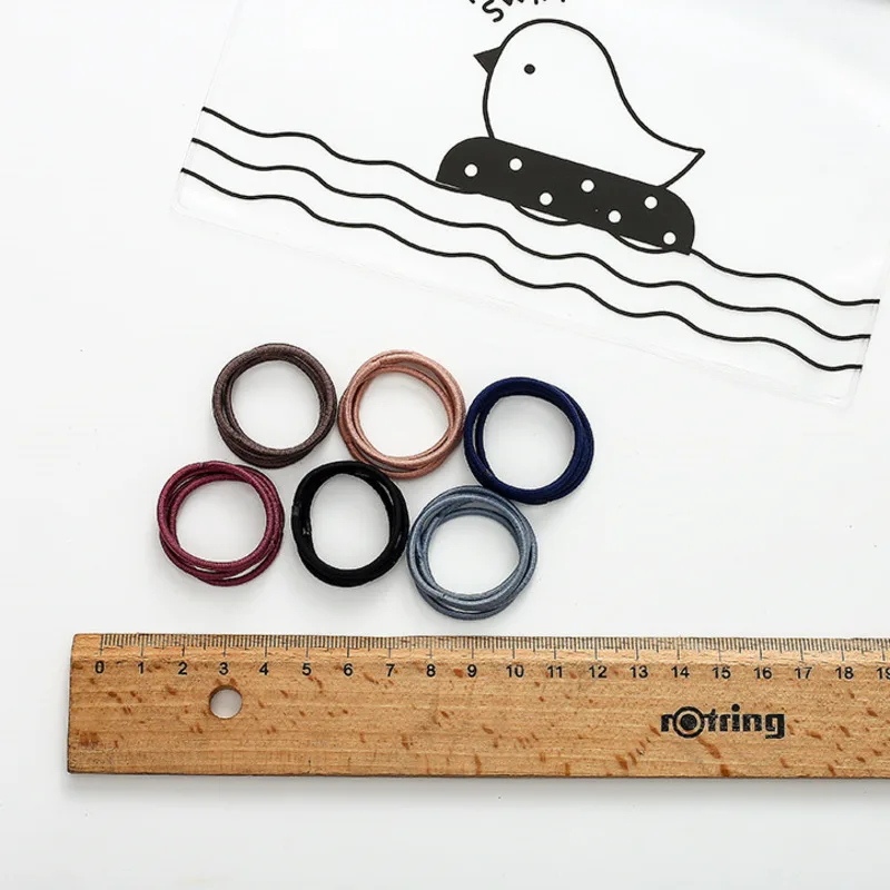 

[Xwen] New Candy Color Children Small Elastic Rubber Bands Does Not Hurt Hair Girls Headband Fashion Hair Accessories KX10527
