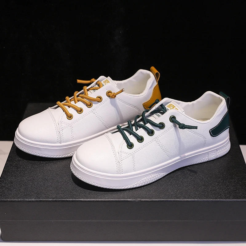 Женские кроссовки Повседневная Удобная дышащая обувь белого цвета на плоской