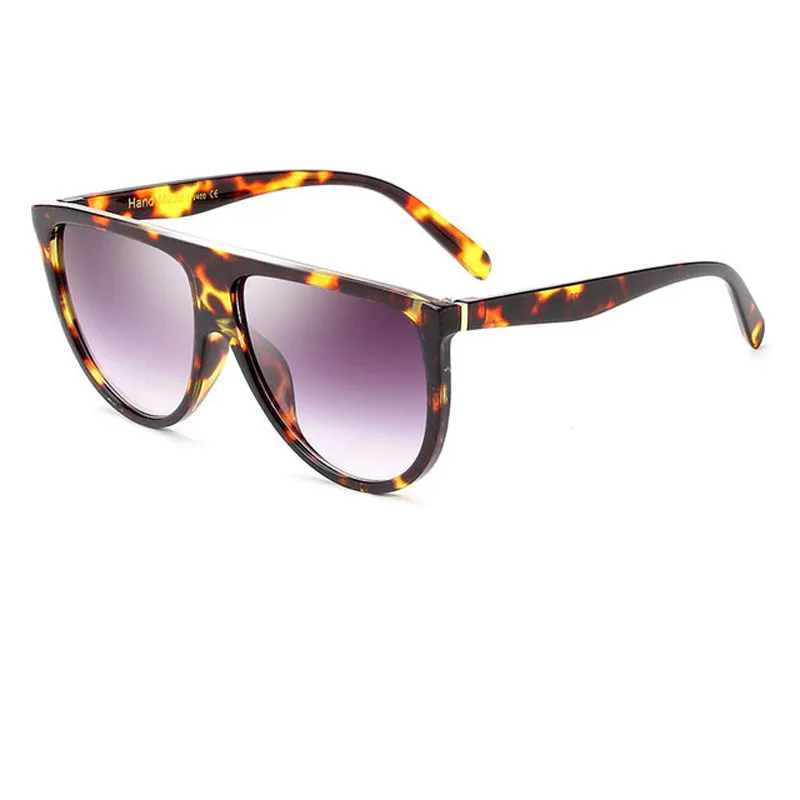 6-Leopard.Gray MuseLife негабаритных квадратных солнцезащитных очков для женщин дизайнерский бренд большой один объектив мужские черные солнцезащитные очки женские uv400 прозрачная оправа - Цвет линз: 6-Leopard.Gray