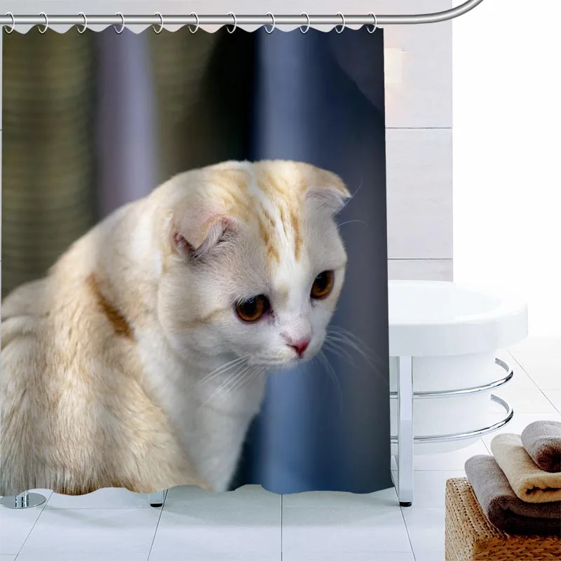 Современная шотландская Складная занавеска для душа декоративная