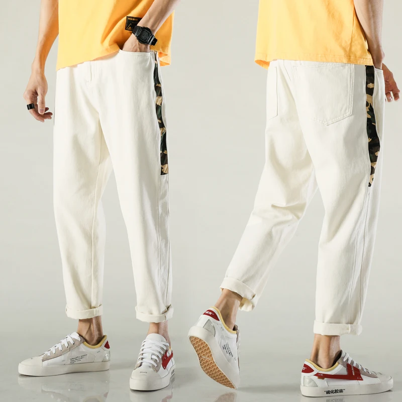 

2021 Men's pants Trousers baggy Jeans for men Casual Stretch Slim Denim Jean man