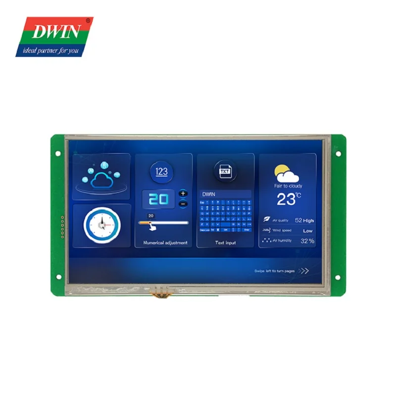 ЖК-модуль DWIN T5L ASIC 7-дюймовый 1024*600 IPS без емкости резистивный сенсорный экран