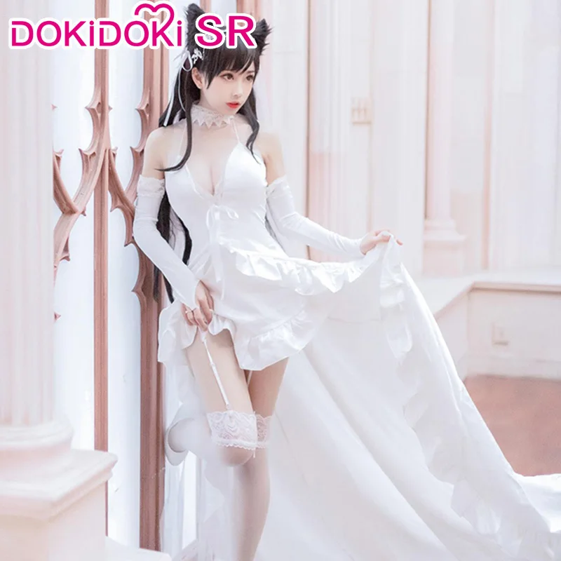 Женский костюм для косплея DokiDoki-SR из игры Азур Лэйн эджн Атаго свадебное платье |