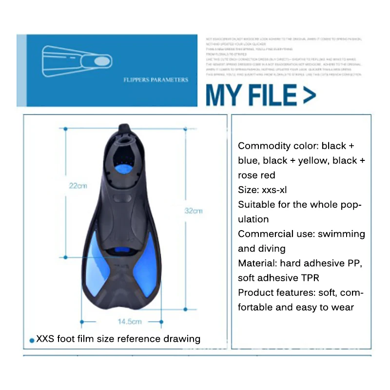 

Swimming Pool Snorkeling Fins Submersible Diving Fin Outdoor Water Sports Fins For Men Women Adult Kid Entertainment Accessories