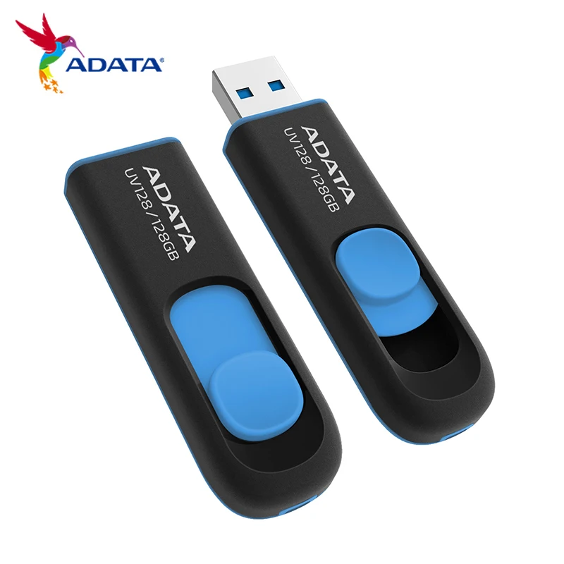 

100% Original ADATA UV128 USB Flash Drive 16GB 32GB 64GB 128GB High Speed USB 3.2 Gen 1 Memory Stick Pendrive For Computer