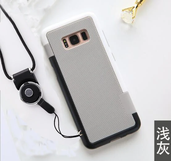 Серый Силиконовый противоударный чехол sam S10 Zenus Walnutt с цветным ударом+ PC чехол для samsung Galaxy S10 S9 S8 plus note8 note9 note10+ ремешок - Цвет: Серый