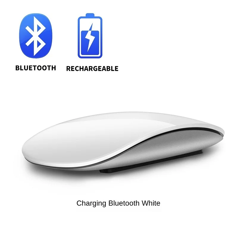 

Bluetooth 5.0 Wireless Mouse Rechargeable Silent Multi Arc Touch Mice Ultra-thin Magic Mouse For Laptop pad