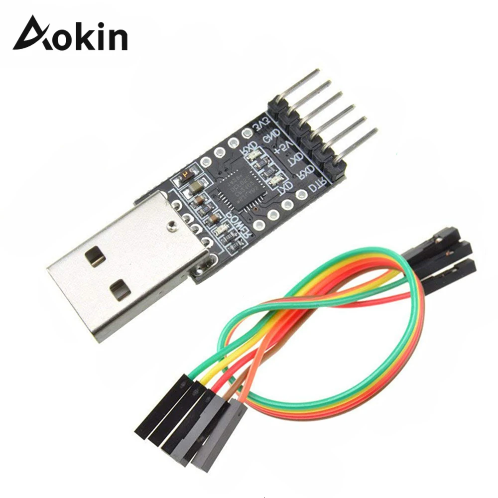 Cp2102 Usb 2 0 к Uart Ttl 6-Контактный Модуль последовательный конвертер с Dupont кабели