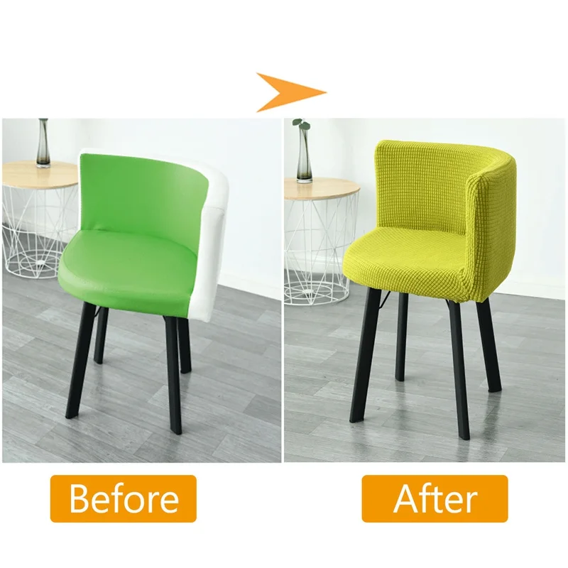 1/2/4/6 шт изогнутые чехлы на стулья однотонный флис дуги задняя Кухня обеденный для