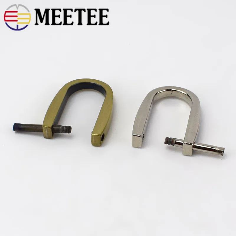 Meetee 5/10/20pcs 15x30mm Detachable D Ring Metal Buckles Bag Belt Luggage Key Chain Clasp Hooks DIY Crafts Accessories AP506 | Дом и сад