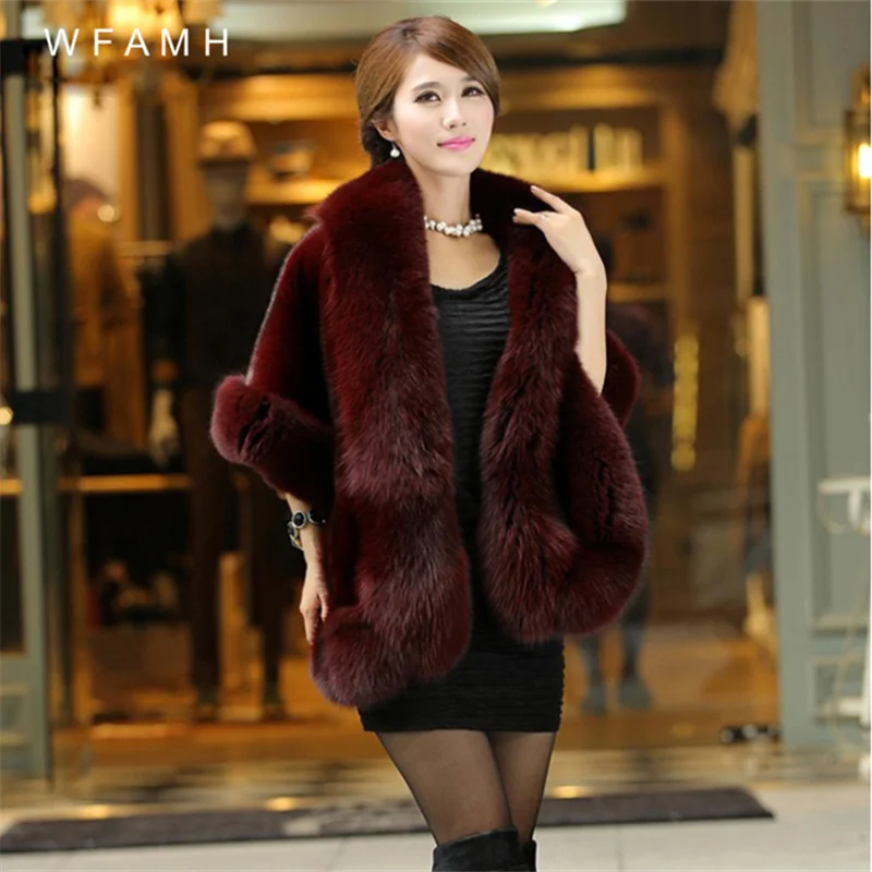 Faux Fur Shawl Women's Fur Women's Coat 2023 New Korean Factory Price Direct Sales Fox Fur Shawl Fashion Noble Wild Dynamic