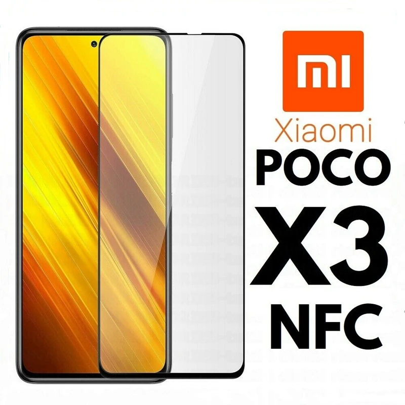 

3PCS Full Cover Tempered Glass For Xiaomi Poco X3 NFC Screen Protector For Xiaomi Poco X3 NFC Glass For Xiaomi Poco X3 Glass