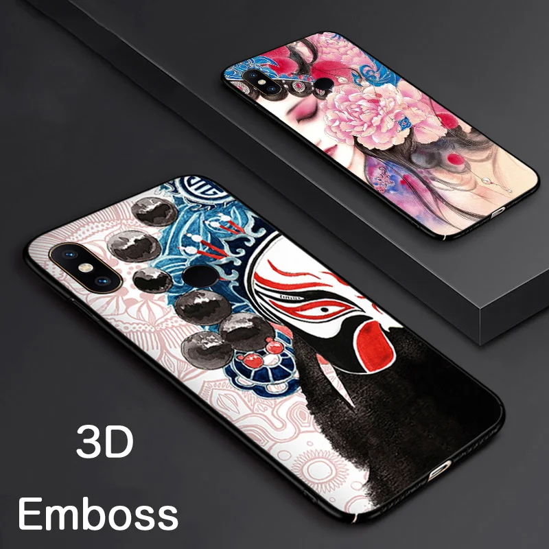 mi8 mix3 mix2s Case Chinese dragon lion Wolf world Tempered glass Cover Shock-Proof case For Xiaomi MI MIX 3 2S mi 8 |