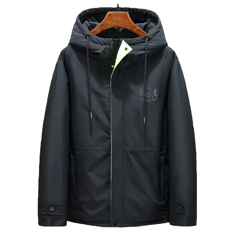 Down Jacket Men Korean Hooded Winter Coat White Goose Puffer Warm Doudoune Homme 2161 YY1300 | Мужская одежда