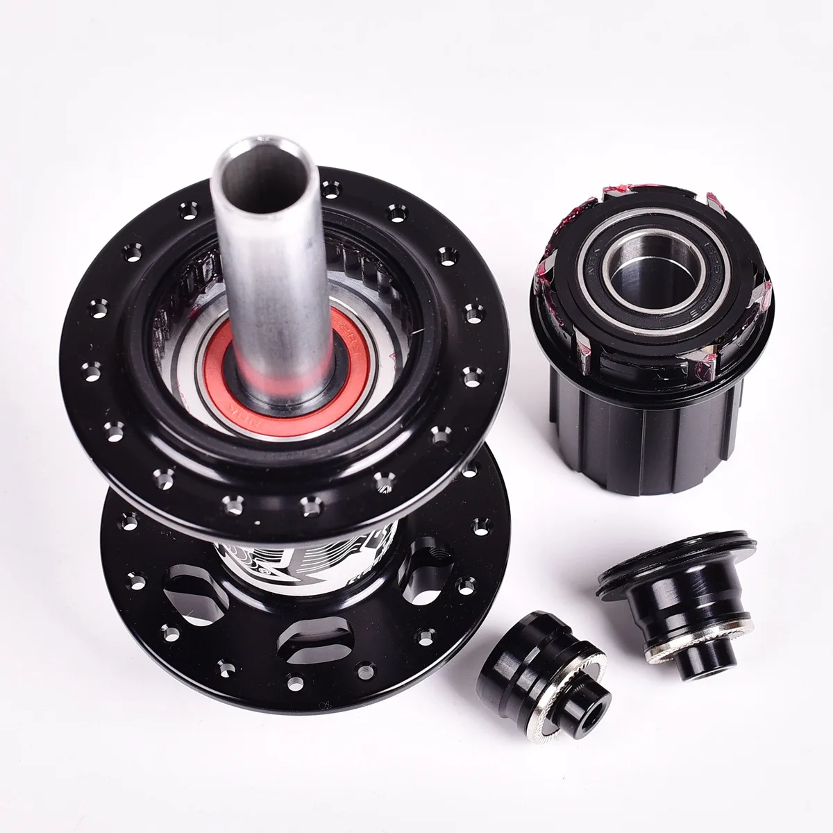 Koozer XM490 MTB Hubs 4 Bearing Mountain Bike Hub Front Rear QR or Thru 28/32/36 Holes Disc Brake Bicycle Hub 8 9 10 11 12 Speed