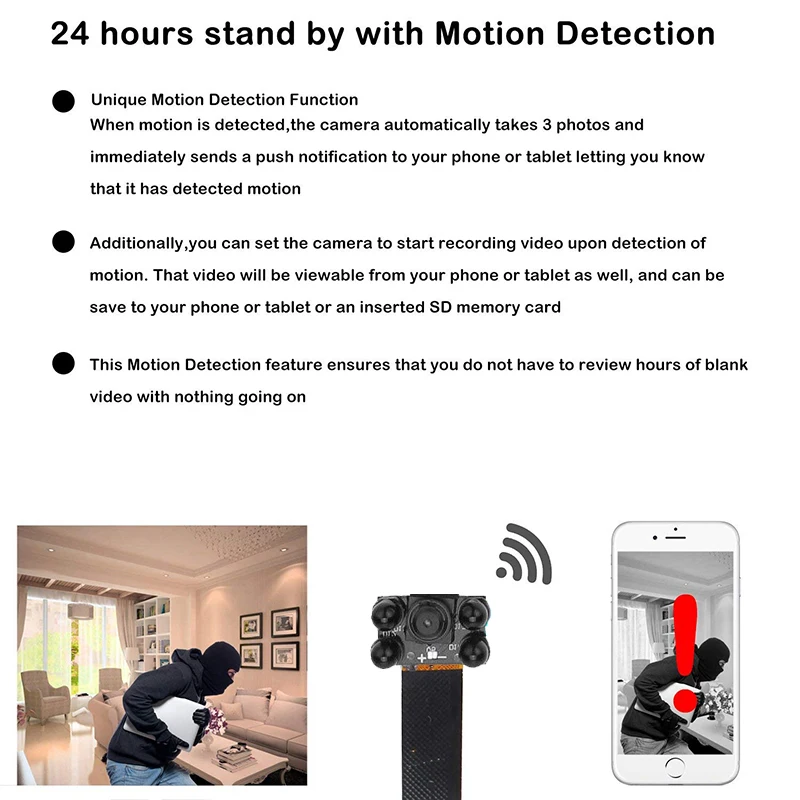 1080P DIY портативная Wi-Fi мини-камера мини IP Сетевая камера безопасности поддержка