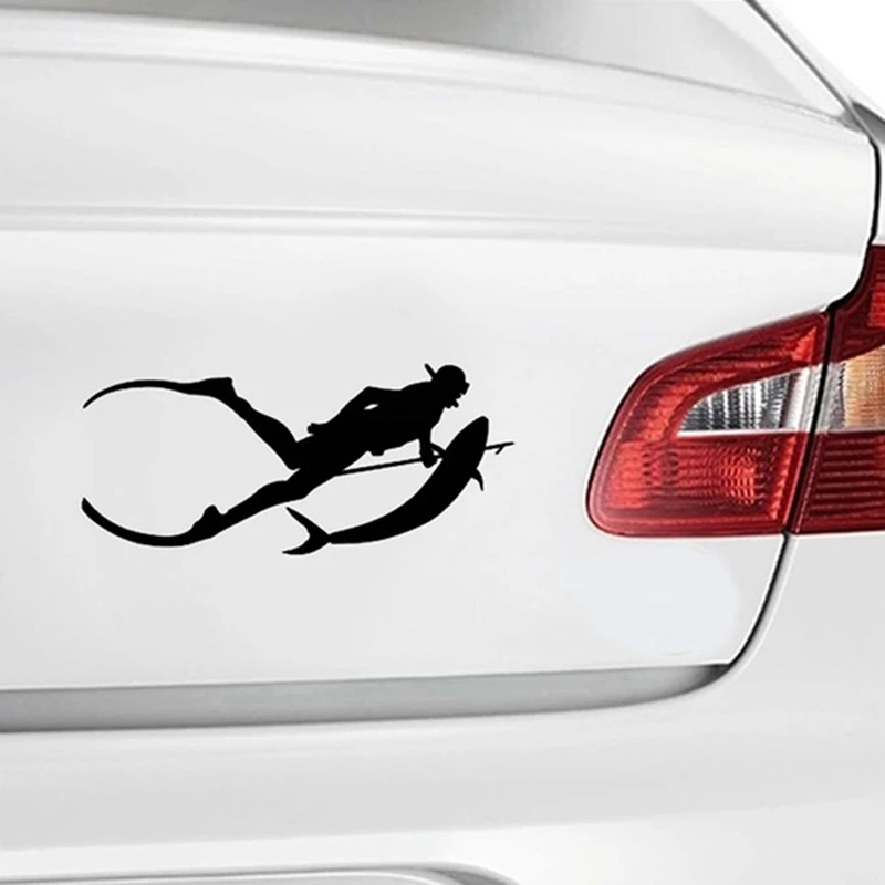 

1PC Diving SpearFishing Snorkelling Car Stickers Creative Decal Car Styling