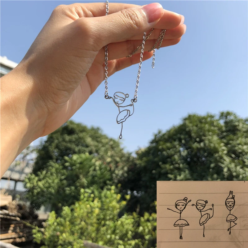 Индивидуальное рождественское ожерелье из нержавеющей стали для детского