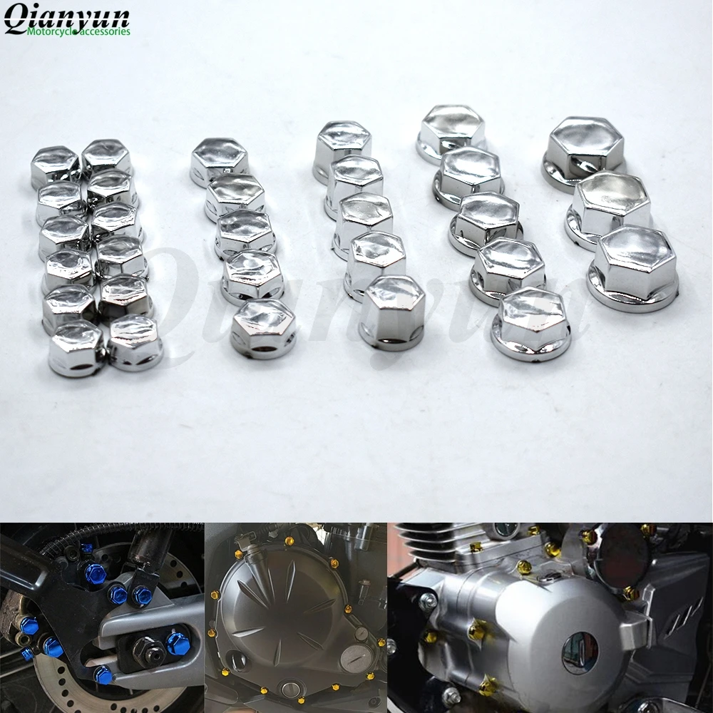 30 шт. мотоцикл Моделирование Покрытие декоративные гайки винт кепки для Honda CB400