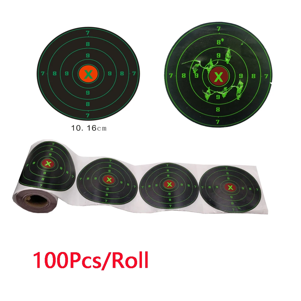 100pcs/roll 10.16cm Sticky Splash Target Sticker For Archery Practice Shooting Target Aiming Gun / Rifle / Pistol Practice
100pcs/roll 10.16cm Sticky Splash Target Sticker For Archery Practice Shooting Target Aiming Gun / Rifle / Pistol Practice