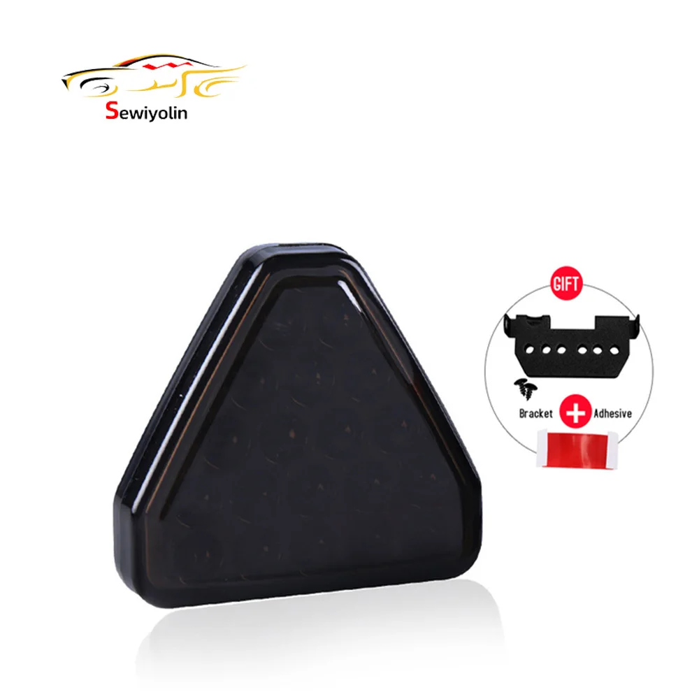 

Car Light Accessories Brake Signal Lamp Fog Pilot Light IP67 Triangle Style Sport 12 LED REAR Rear Third Brake DRL For LADA