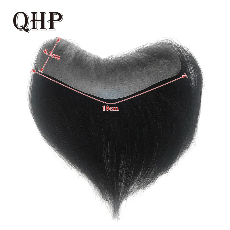 Men Toupee Frontal Hairine 100% Human Men's Capillary Prothesis   Full Skin Wig Man 6inch Hair Replacement Systems Natural Color