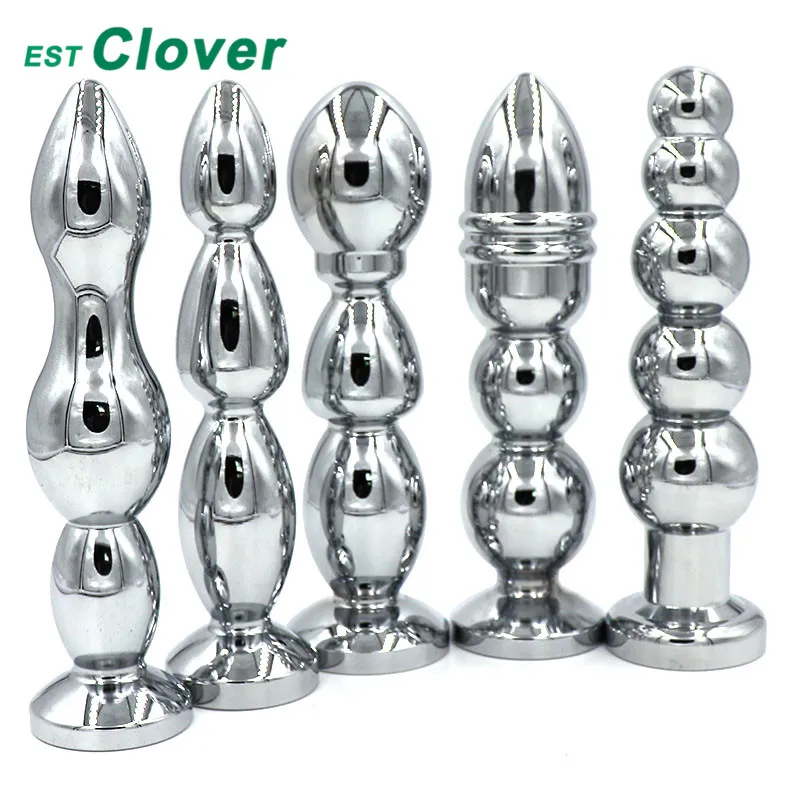 Анальная пробка массаж простаты Металлические анальные шарики