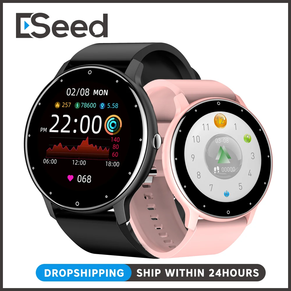 

ESEED 2021 ZL02 Smart Watch 1.28 Inch IP67 Waterproof Sport Heart Rate Fitness Tracker Smartwatch For Android Ios Men's watches