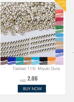 Тайдиан 3,4 мм Япония Miyuki капли Seedbeads одежда для рождественской вечеринки аксессуары