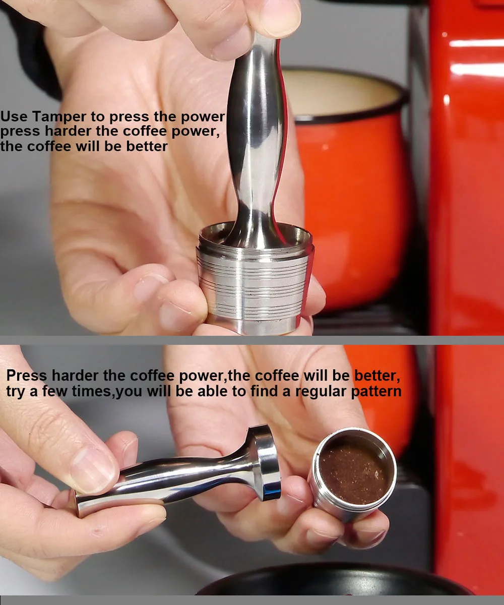 Nespresso многоразовая капсула многоразовый фильтр для кофе капельница Сталь Nespresso Cafeteira Capsulas De Cafe Recargables Reutilizables