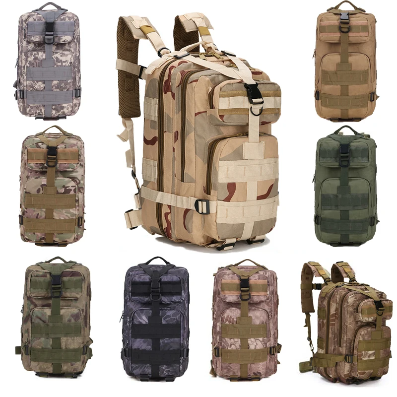 

20L-25L мужской тактический военный рюкзак, рюкзак для кемпинга, пешего туризма, походная камуфляжная сумка, уличный военный армейский тактиче...