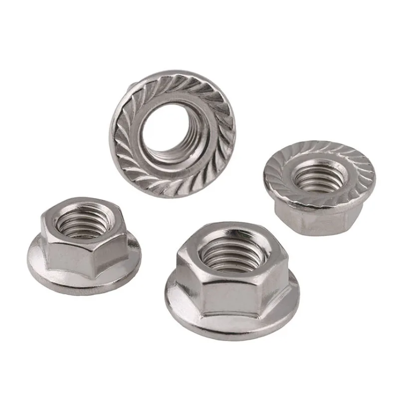 5 шт. шестигранные фланцевые гайки из нержавеющей стали|Гайки| |