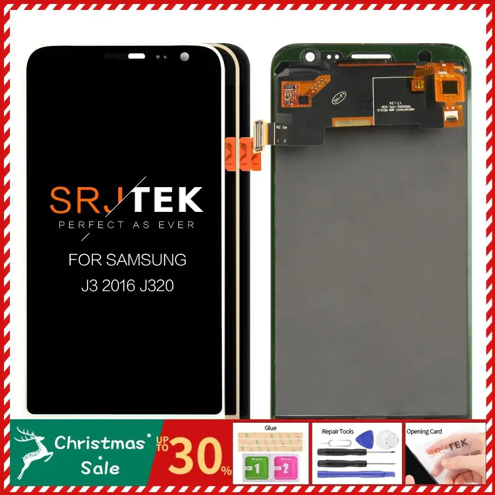 Для samsung Galaxy J3 2016 J320 J320A J320F J320M ЖК дисплей с кодирующий преобразователь сенсорного