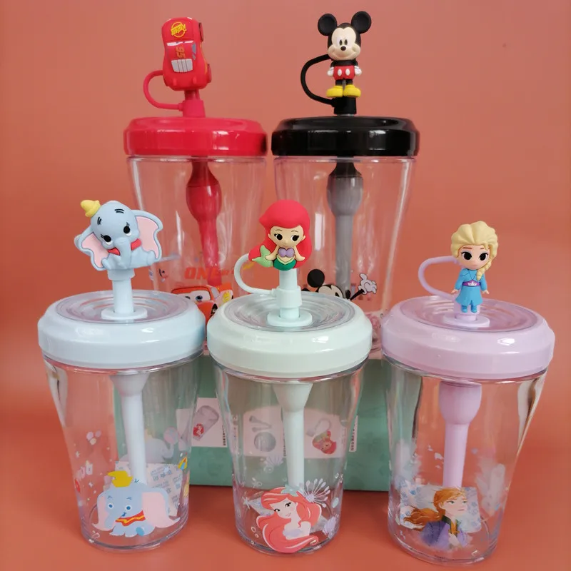 520ML Disney Water Cup 3D Leak-proof Milk Cup Adult Baby Sip