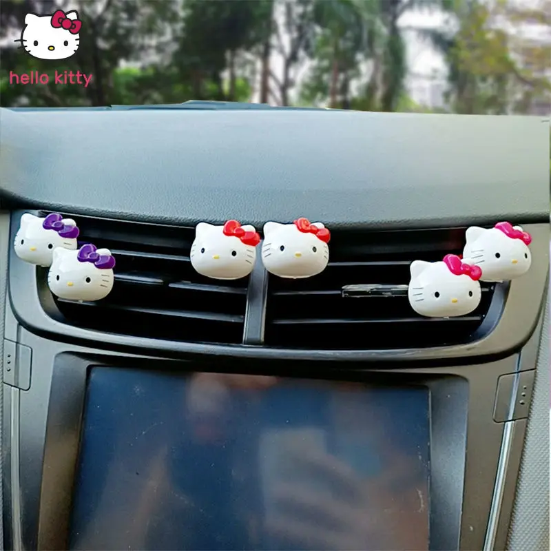 Автомобильное Украшение Hello Kitty для воздуховыпускного отверстия милые модные