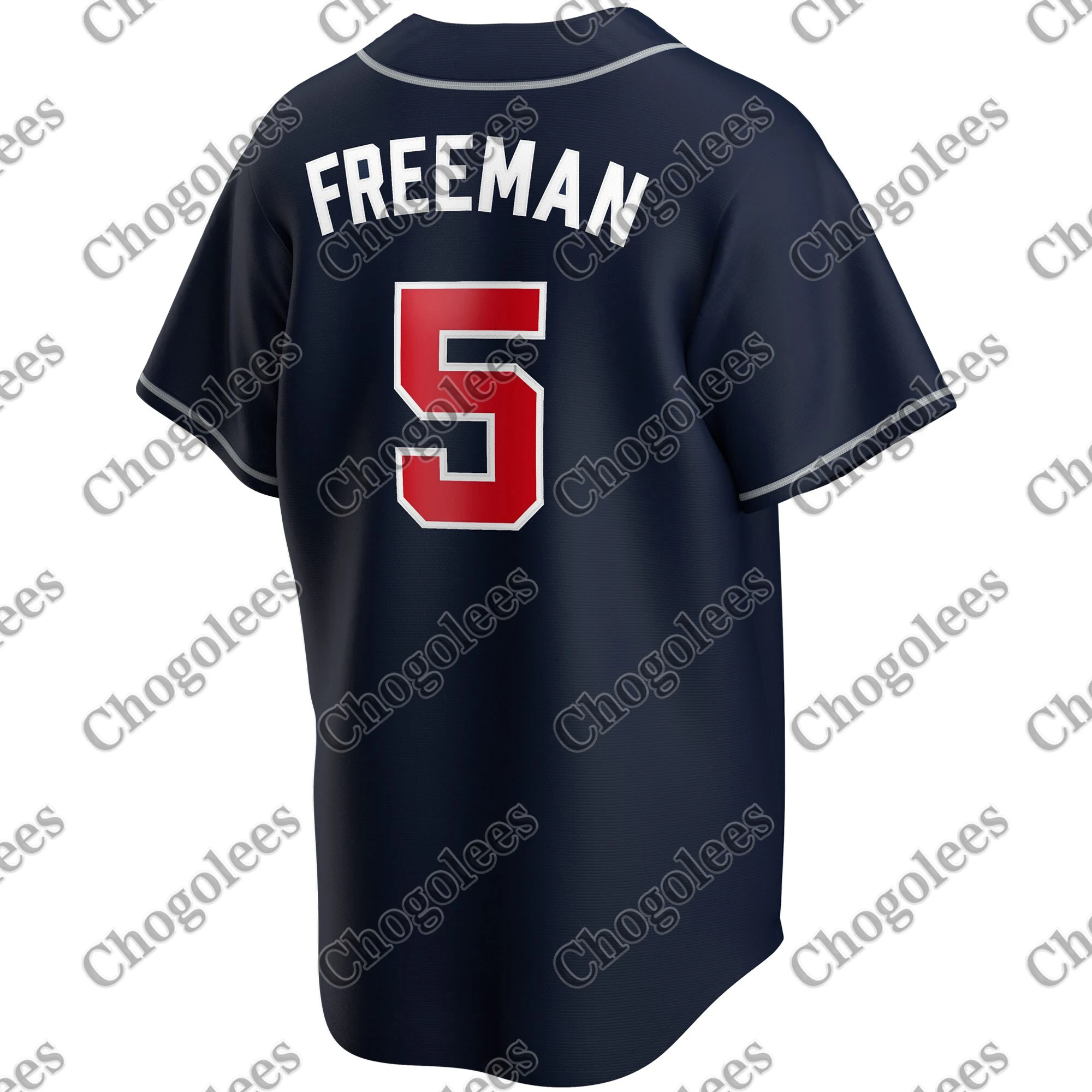 

Freddie freeman Camisa de beisebol atlanta jrsei-marinha alternate 2020 jogador jrsei de basebol