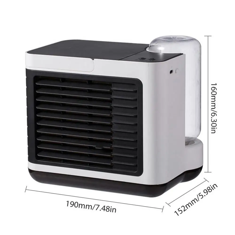 

USB charging negative ion air conditioner fan desktop air cooler small mini water cooling fan
