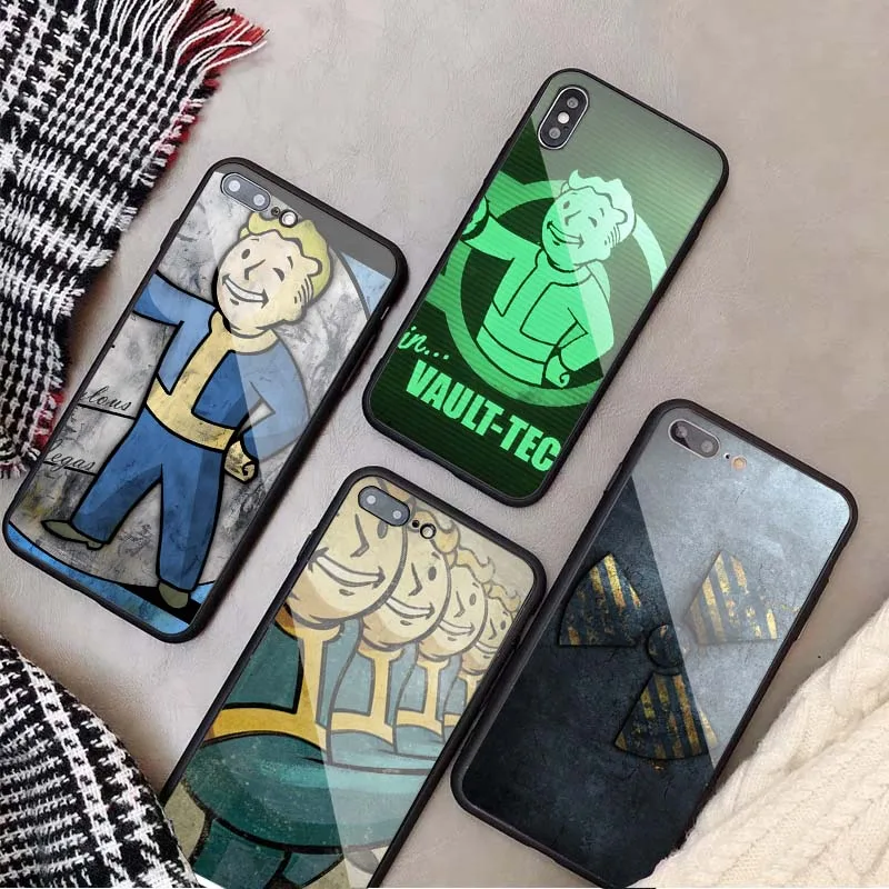 Чехол для телефона fallout из закаленного стекла Samsung Galaxy NOTE 8 9 S8 S9 S10 PLUS A6 A6P A8 A8P J6 J8 J8P