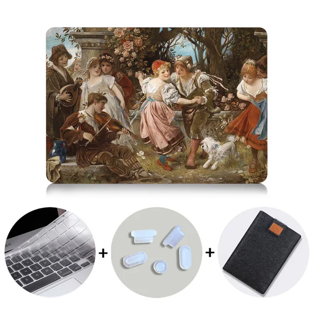 MB18 MTT чехол для Macbook Air Pro retina 11 12 13 15 Сенсорная панель классическая картина маслом ноутбук рукав для Apple macbook 13,3 дюйма Чехол - Цвет: MB18