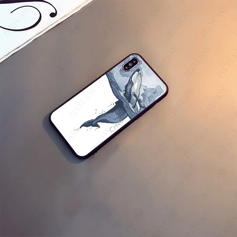 ocean whale shark silicone soft phone case for iphone x xs 12pro max 5s 6splus 7 8plus xr xsmax se 2020 12mini cover free global shipping