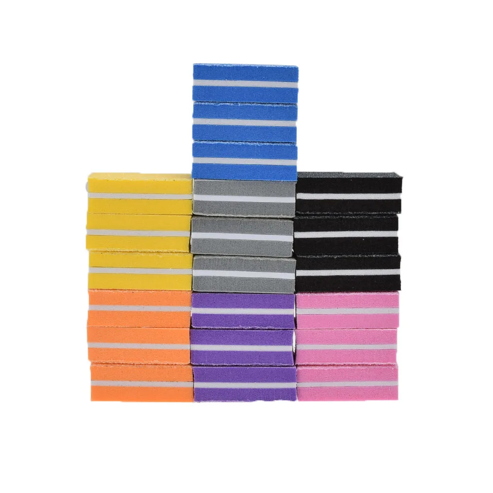 

20pcs/lo Twholesale Square Double Side Nail Files Buffer Polishing Grinding Manicure Pedicure Nail Buffers Polish Nail File