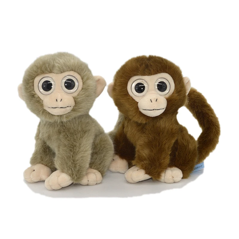 20 см реалистичные обезьяны плюшевые игрушки милые с большими глазами дикие