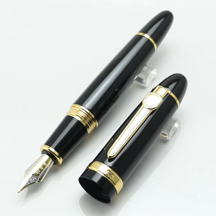 JINHAO 159 Broad 18KGP 0 7 мм Nib Fountian Pen 19 цветов черный лак золотая отделка большая тяжелая
