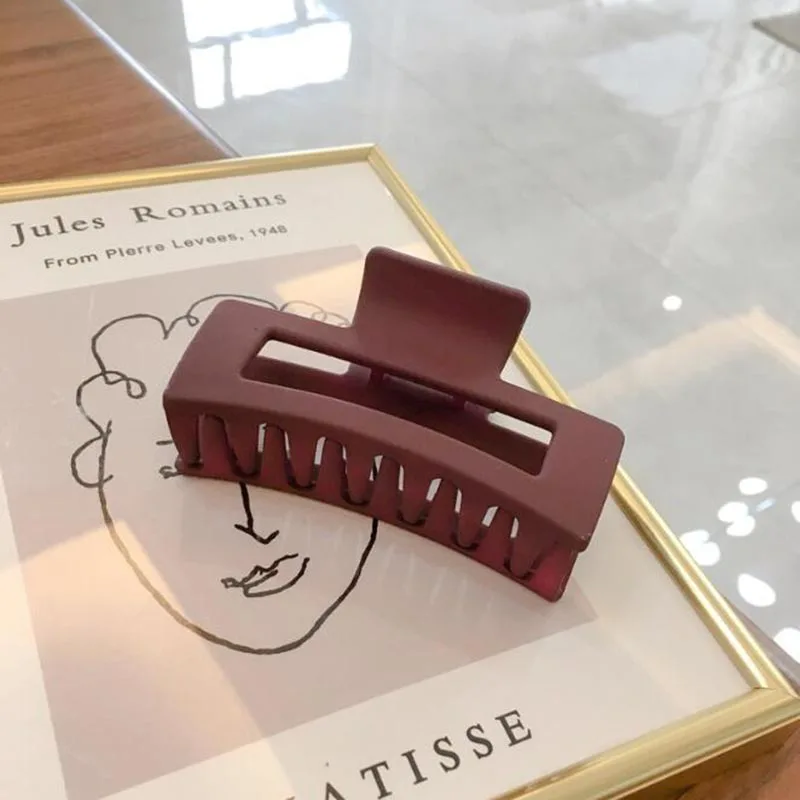 

Vintage Hair Clips Women Simple Claw Clip High Quality Large Geometric Hair Clips Hair Girls Hair Clip Hair Accessories Matte