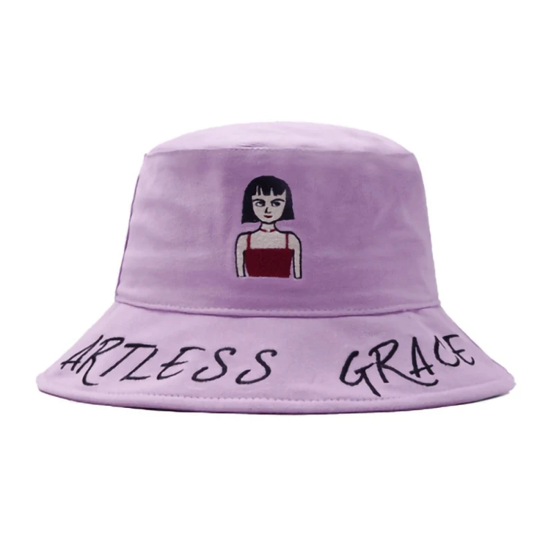 Sun Visor Straw Hat Female Bell Basin Autumn Ins Bucket Beret Cute Cartoon Lady Fisherman | Аксессуары для одежды