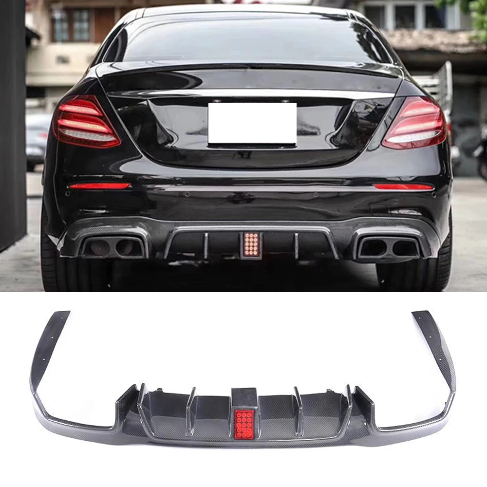 Для Mercedes Benz E250 E350 E400 E43 AMG E63 задний бампер спойлер углеродное волокно