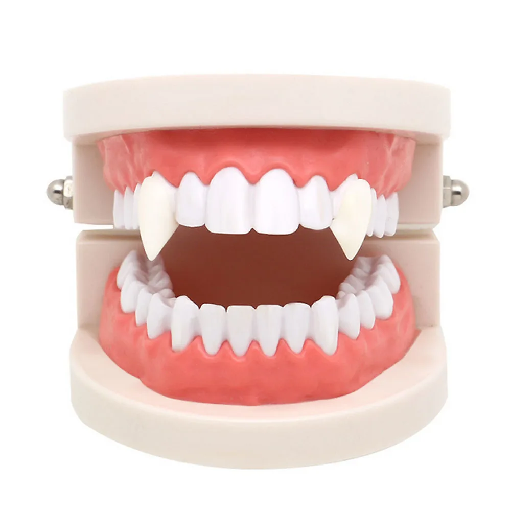 Besegad 2 шт. Хэллоуин ужасные протезы реквизит зубы Вампира Клыки праздничный