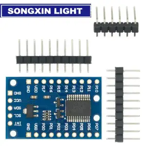 Плата расширения порта ввода-вывода PCF8575, 10 шт., 2,5-5,5 В постоянного тока, I2C, управление связью, 16 портов ввода-вывода для Arduino